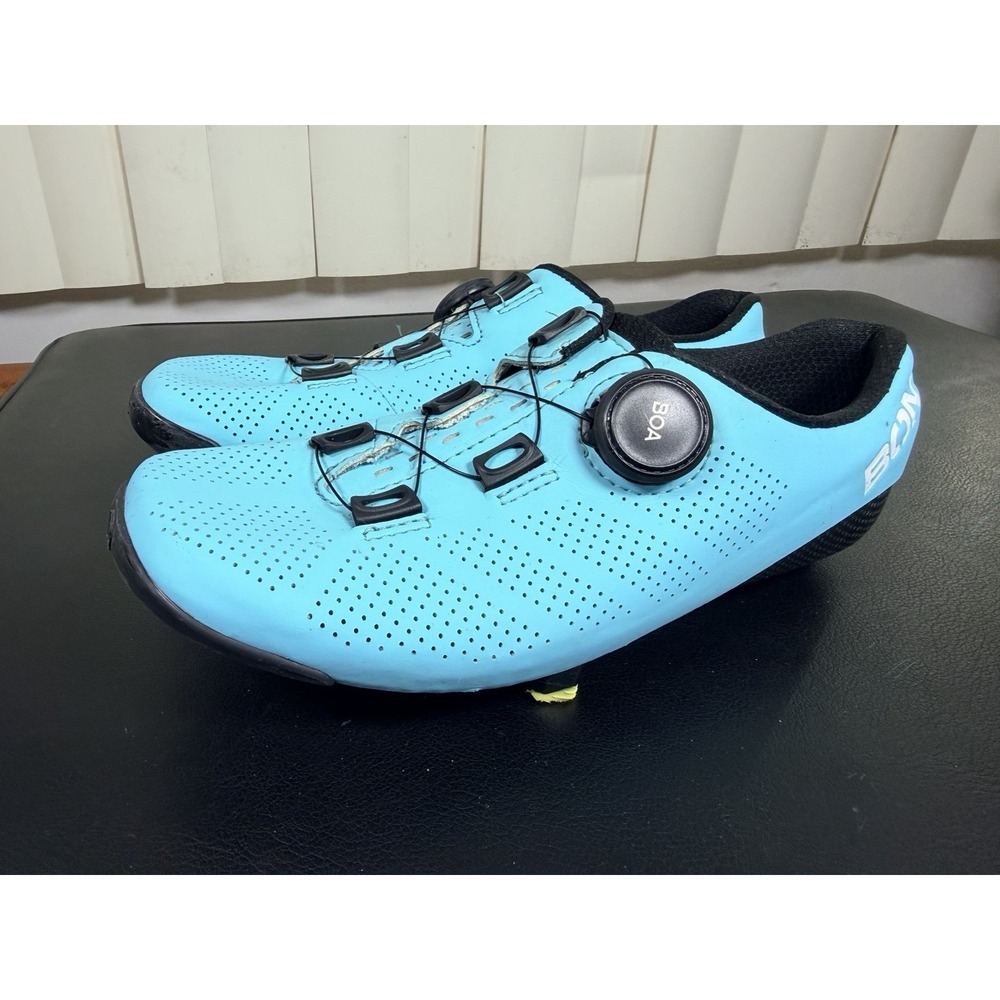 Bont Riot Road Cycling Shoes EU 39 US 6 BOA Carbon Sole Blue Clipless